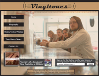 Vinyltones Home Page Sample